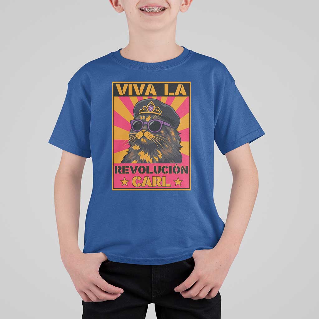 Viva La Revolucion Carl T Shirt For Kid Funny Princess Cat Donut Meme