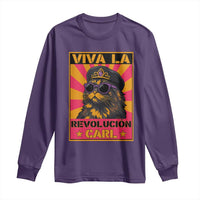 Viva La Revolucion Carl Long Sleeve Shirt Funny Princess Cat Donut Meme
