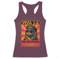 Viva La Revolucion Carl Racerback Tank Top Funny Princess Cat Donut Meme