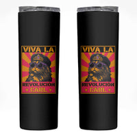 Viva La Revolucion Carl Skinny Tumbler Funny Princess Cat Donut Meme