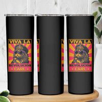 Viva La Revolucion Carl Skinny Tumbler Funny Princess Cat Donut Meme