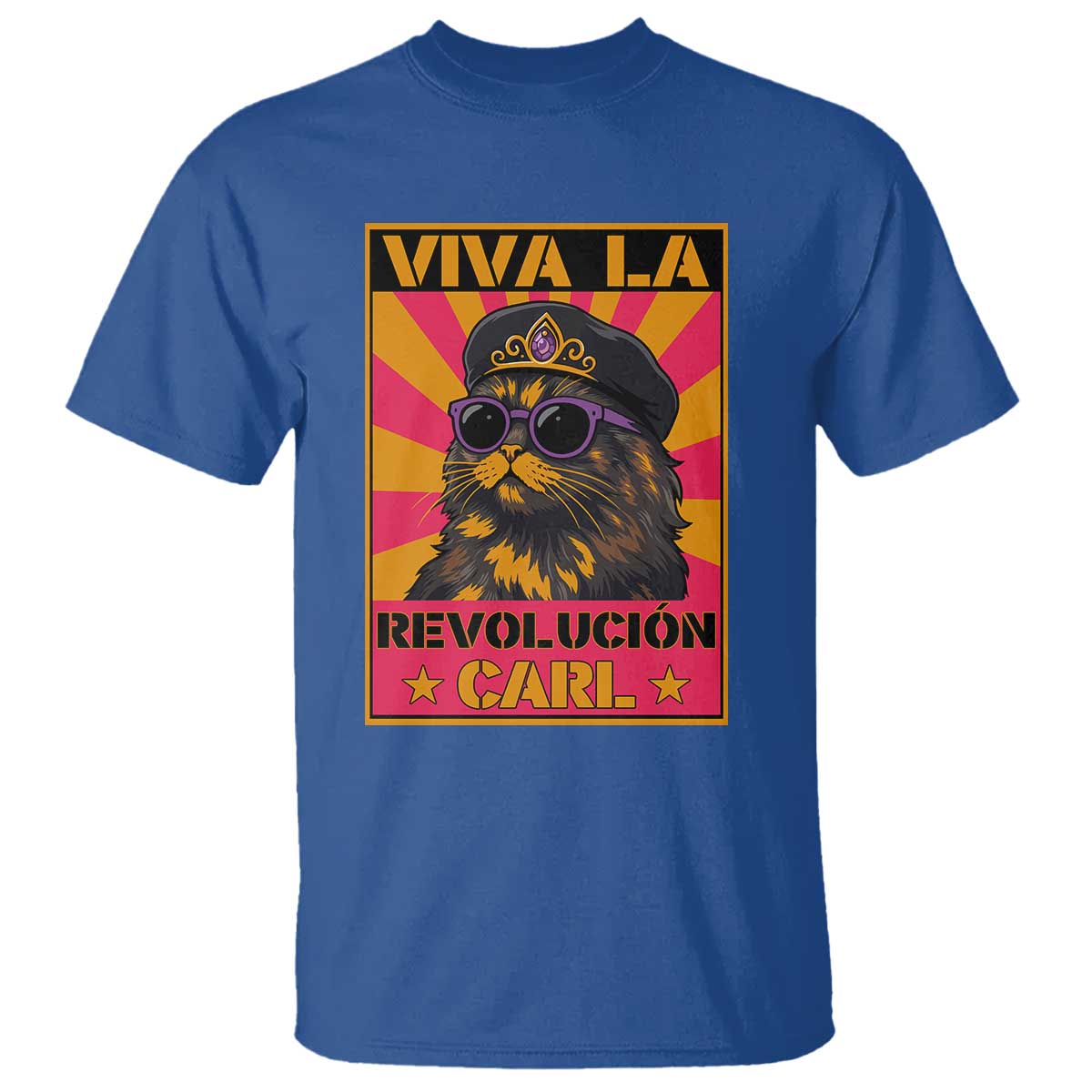 Viva La Revolucion Carl T Shirt Funny Princess Cat Donut Meme