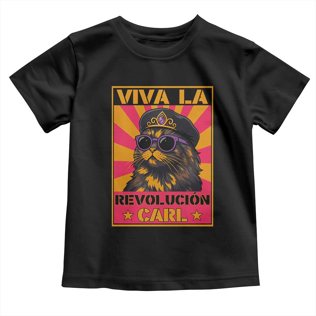 Viva La Revolucion Carl Toddler T Shirt Funny Princess Cat Donut Meme
