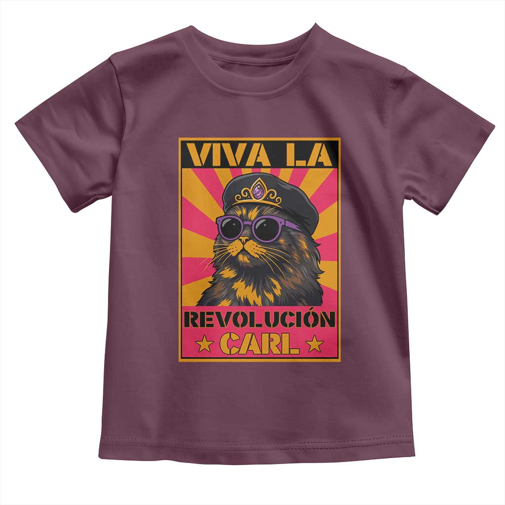 Viva La Revolucion Carl Toddler T Shirt Funny Princess Cat Donut Meme