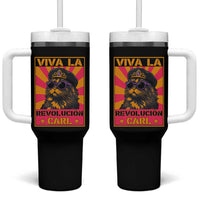Viva La Revolucion Carl Tumbler With Handle Funny Princess Cat Donut Meme