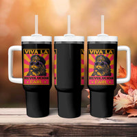 Viva La Revolucion Carl Tumbler With Handle Funny Princess Cat Donut Meme