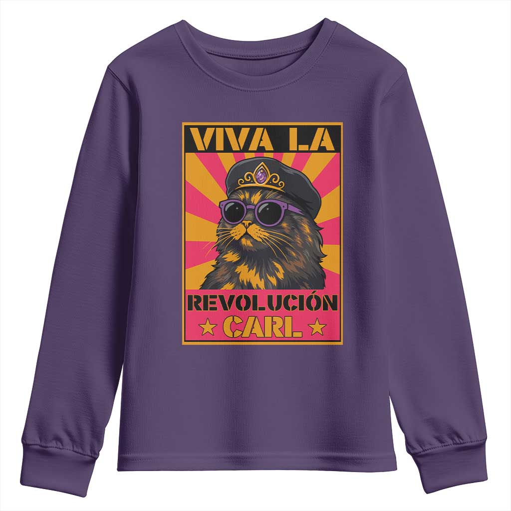 Viva La Revolucion Carl Youth Sweatshirt Funny Princess Cat Donut Meme