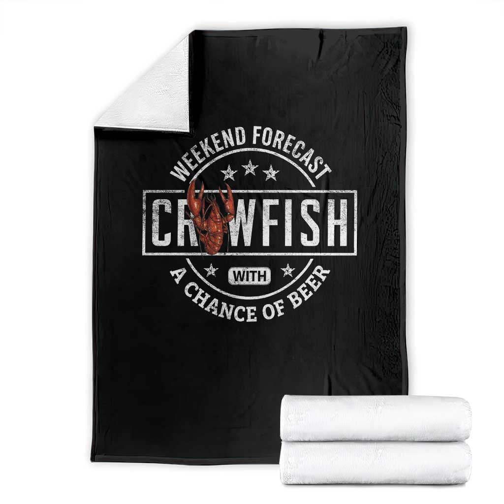 Weekend Forecast Crawfish With A Chance Of Beer Throw Blanket