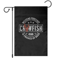 Weekend Forecast Crawfish With A Chance Of Beer Garden Flag