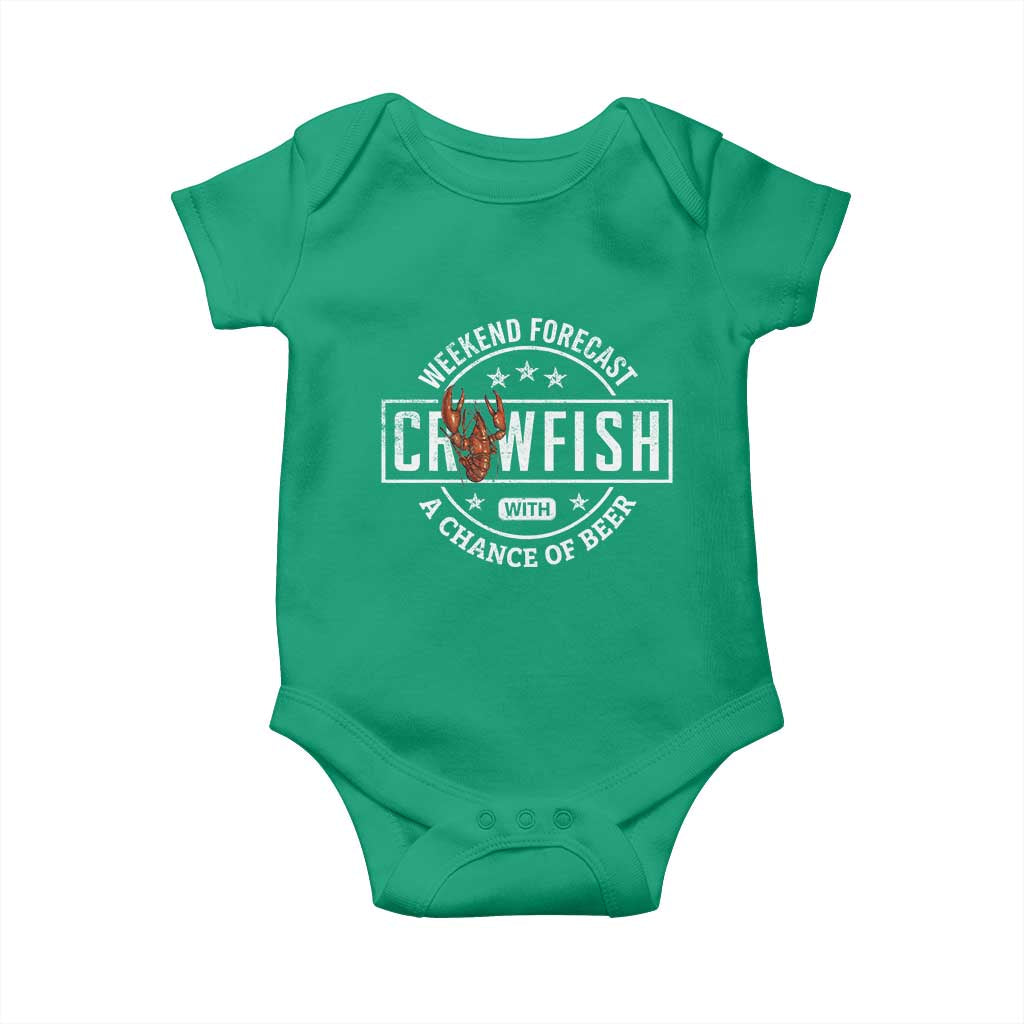 Weekend Forecast Crawfish With A Chance Of Beer Baby Onesie
