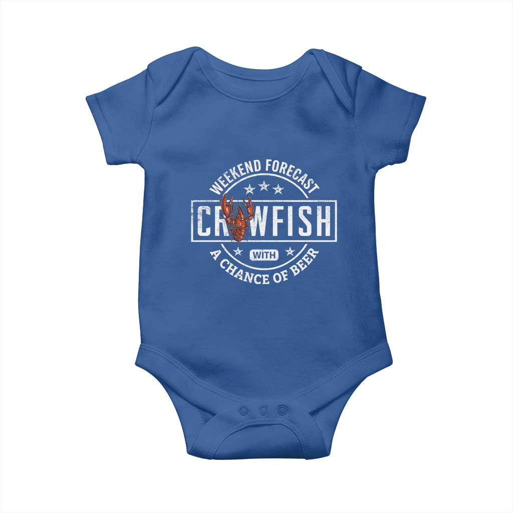 Weekend Forecast Crawfish With A Chance Of Beer Baby Onesie