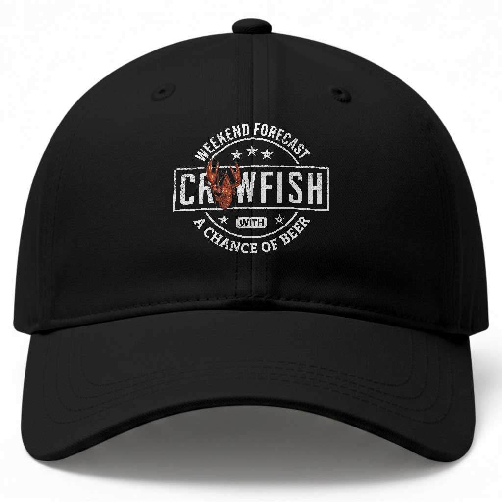 Weekend Forecast Crawfish With A Chance Of Beer Baseball Cap