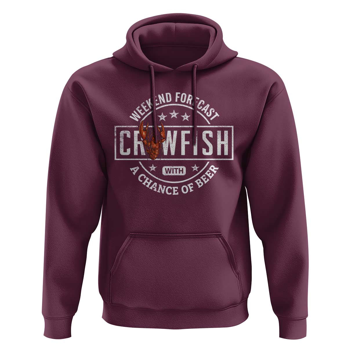 Weekend Forecast Crawfish With A Chance Of Beer Hoodie
