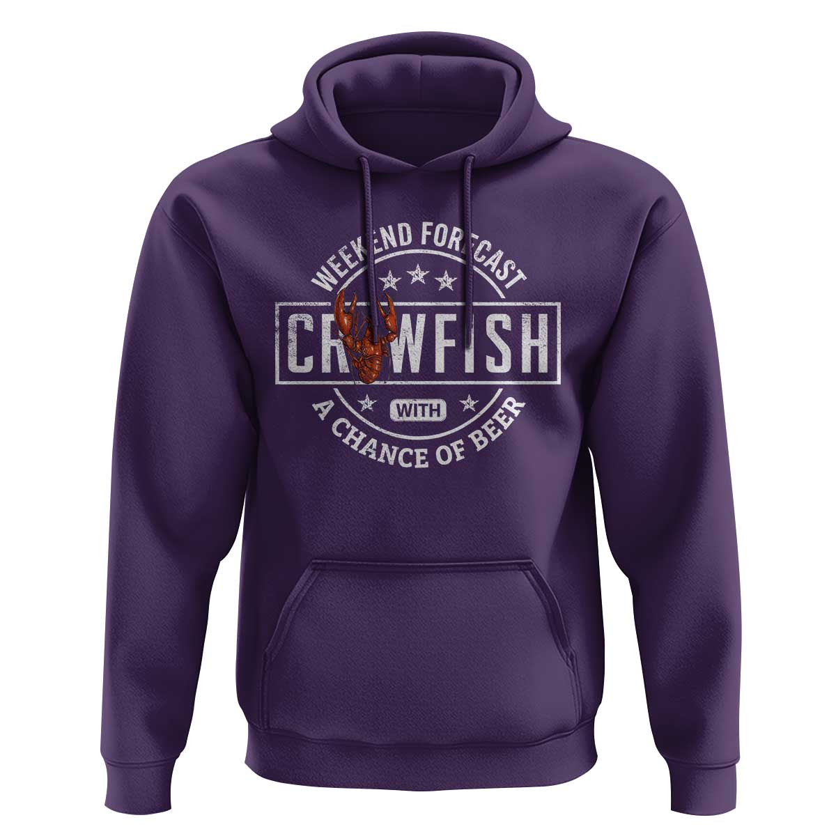 Weekend Forecast Crawfish With A Chance Of Beer Hoodie