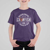 Weekend Forecast Crawfish With A Chance Of Beer T Shirt For Kid