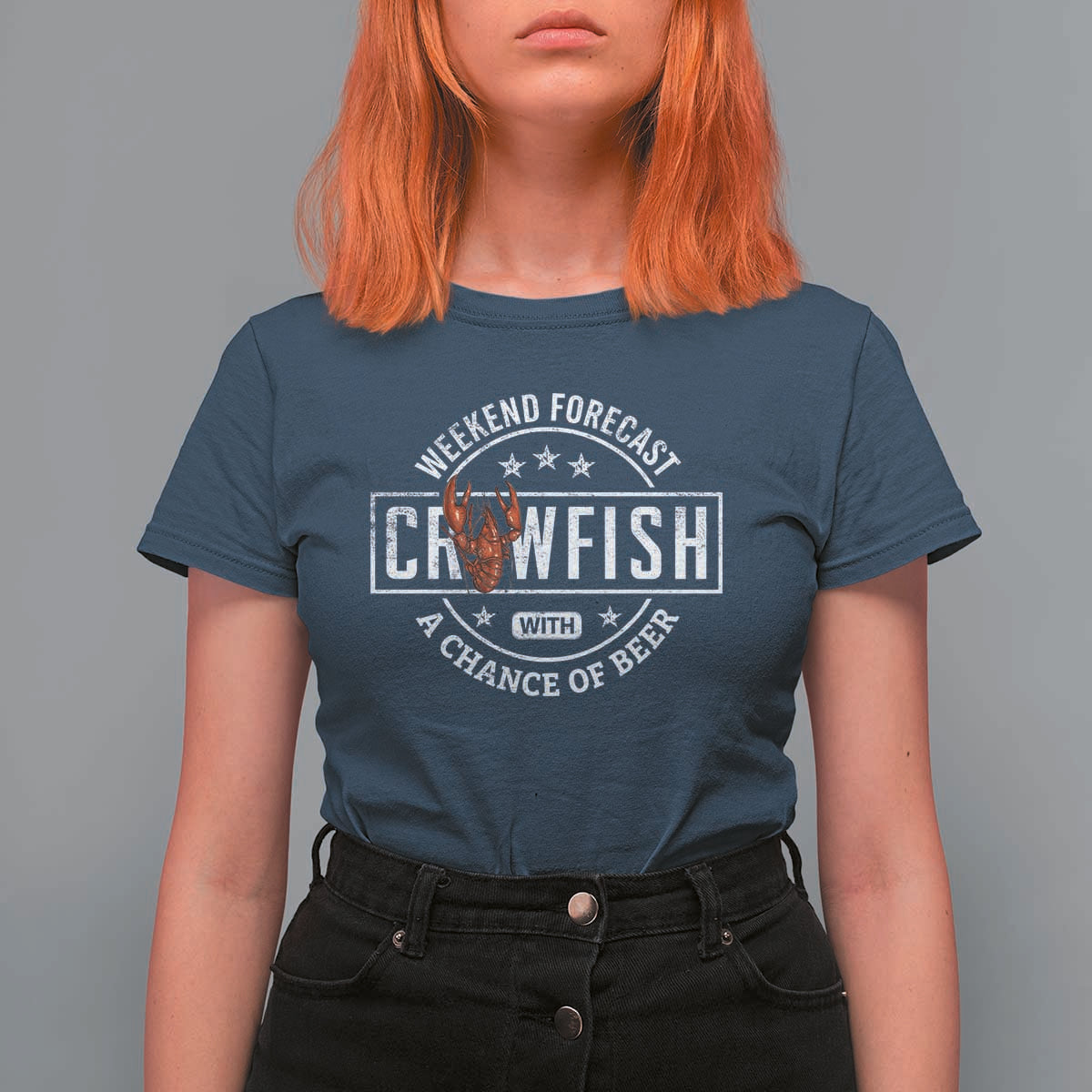 Weekend Forecast Crawfish With A Chance Of Beer T Shirt For Women