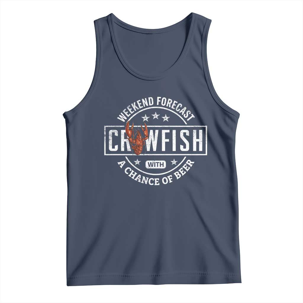 Weekend Forecast Crawfish With A Chance Of Beer Tank Top