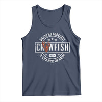Weekend Forecast Crawfish With A Chance Of Beer Tank Top