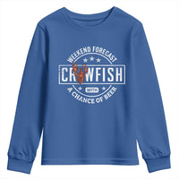 Weekend Forecast Crawfish With A Chance Of Beer Youth Sweatshirt