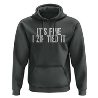 Mechanics Car Guy Hoodie Funny It Is Fine I Zip Tied It