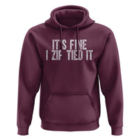 Mechanics Car Guy Hoodie Funny It Is Fine I Zip Tied It
