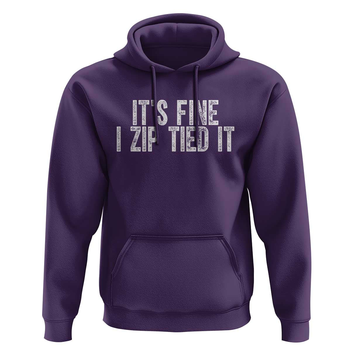 Mechanics Car Guy Hoodie Funny It Is Fine I Zip Tied It