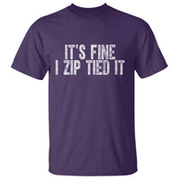Mechanics Car Guy T Shirt Funny It Is Fine I Zip Tied It