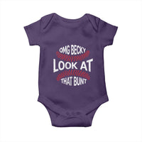 OMG Becky Look At That Bunt Funny Baseball Baby Onesie