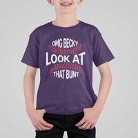 OMG Becky Look At That Bunt Funny Baseball T Shirt For Kid