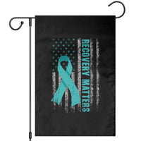 Recovery Matter Sobriety Anniversary Sober AA NA Garden Flag Vintage American Flag