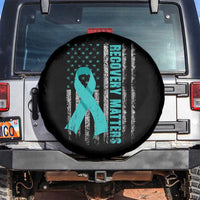 Recovery Matter Sobriety Anniversary Sober AA NA Spare Tire Cover Vintage American Flag