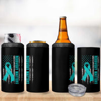 Recovery Matter Sobriety Anniversary Sober AA NA 4 in 1 Can Cooler Tumbler Vintage American Flag