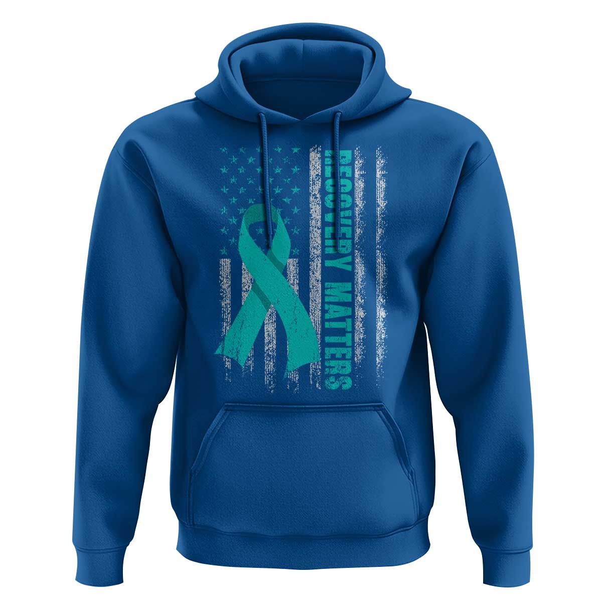 Recovery Matter Sobriety Anniversary Sober AA NA Hoodie Vintage American Flag