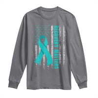 Recovery Matter Sobriety Anniversary Sober AA NA Long Sleeve Shirt Vintage American Flag