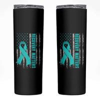 Recovery Matter Sobriety Anniversary Sober AA NA Skinny Tumbler Vintage American Flag
