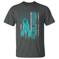 Recovery Matter Sobriety Anniversary Sober AA NA T Shirt Vintage American Flag