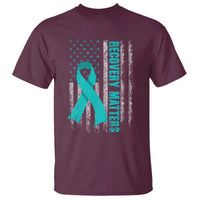 Recovery Matter Sobriety Anniversary Sober AA NA T Shirt Vintage American Flag