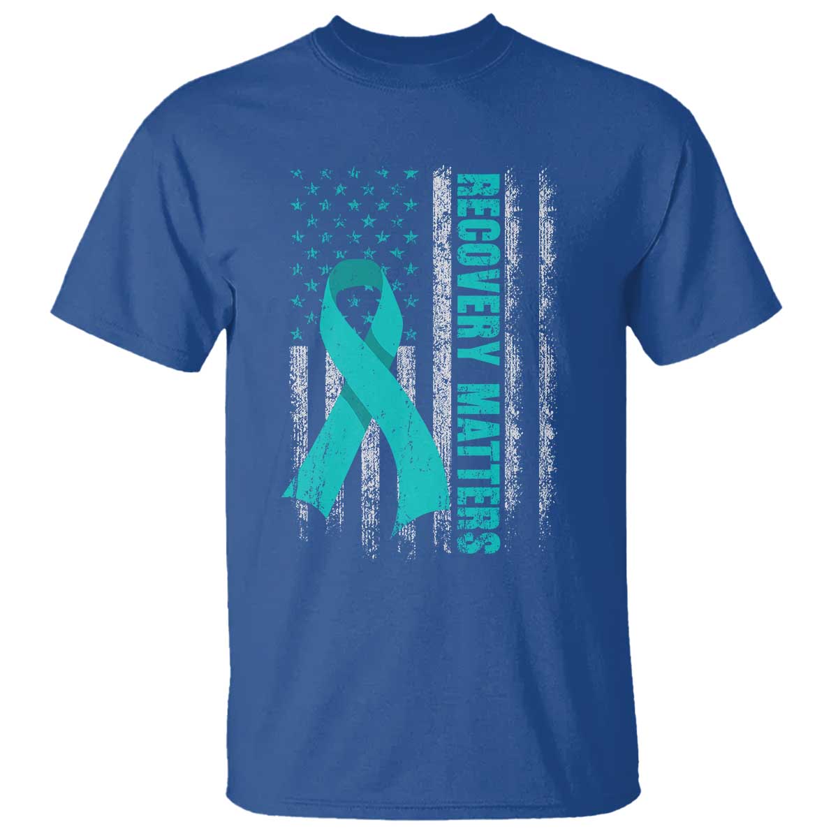 Recovery Matter Sobriety Anniversary Sober AA NA T Shirt Vintage American Flag