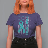 Recovery Matter Sobriety Anniversary Sober AA NA T Shirt For Women Vintage American Flag