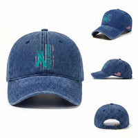 Recovery Matter Sobriety Anniversary Sober AA NA Washed Cotton Baseball Cap Vintage American Flag