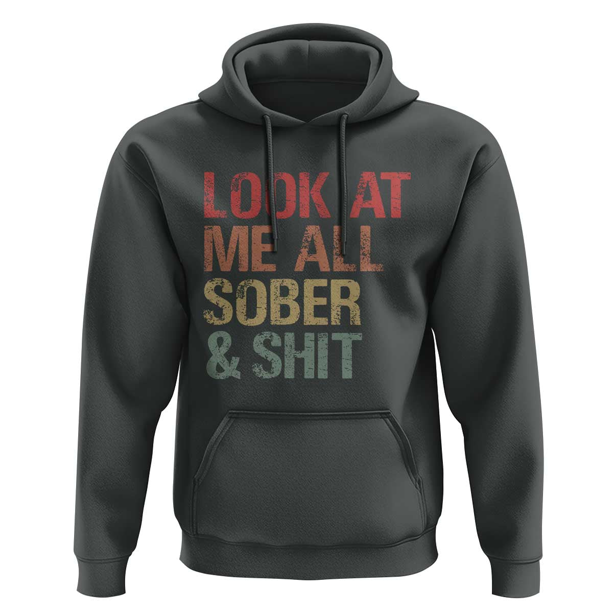 Look At Me All Sober And Shit Hoodie Funny Addiction Recovery