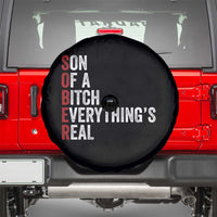 Sobriety Anniversary Spare Tire Cover Sober Son Of A Bitch Everythings Real AA NA