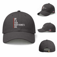 Sobriety Anniversary Baseball Cap Sober Son Of A Bitch Everythings Real AA NA