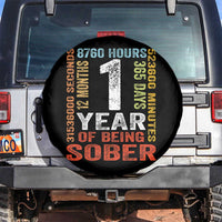 1 Year Of Being Sober Spare Tire Cover 1 Year Sobriety Anniversary Addiction Recovery