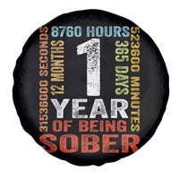 1 Year Of Being Sober Spare Tire Cover 1 Year Sobriety Anniversary Addiction Recovery