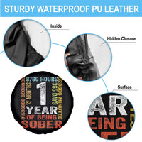 1 Year Of Being Sober Spare Tire Cover 1 Year Sobriety Anniversary Addiction Recovery