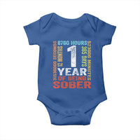1 Year Of Being Sober Baby Onesie 1 Year Sobriety Anniversary Addiction Recovery