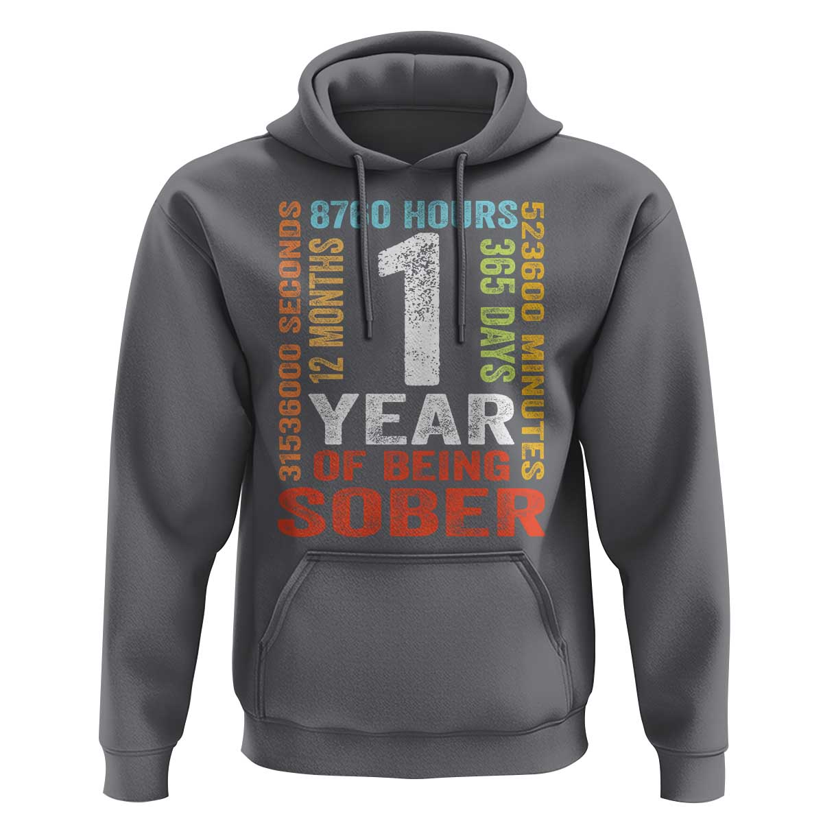 1 Year Of Being Sober Hoodie 1 Year Sobriety Anniversary Addiction Recovery