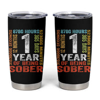 1 Year Of Being Sober Tumbler Cup 1 Year Sobriety Anniversary Addiction Recovery