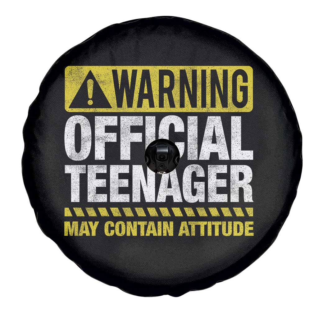 13th Birthday Spare Tire Cover Warning Official Teenager May Contain Attitude Funny 13 Years Old